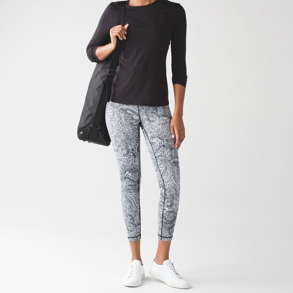 Lululemon Black and White Patterned Leggings